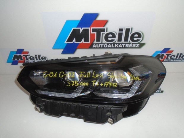 [GYRI BONTOTT] BMW - FNYSZR , FULL LED , BAL OLDALI - SHADOW BLAC